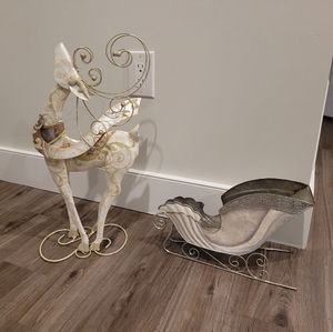 2/$20! 🟠 SALE! Sled and reindeer Christmas Decorations